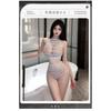 Foreign Trade Sexy Three-point Hollow Sex Underwear Striped Breast Split Two-piece Set European and American Bikini 8169