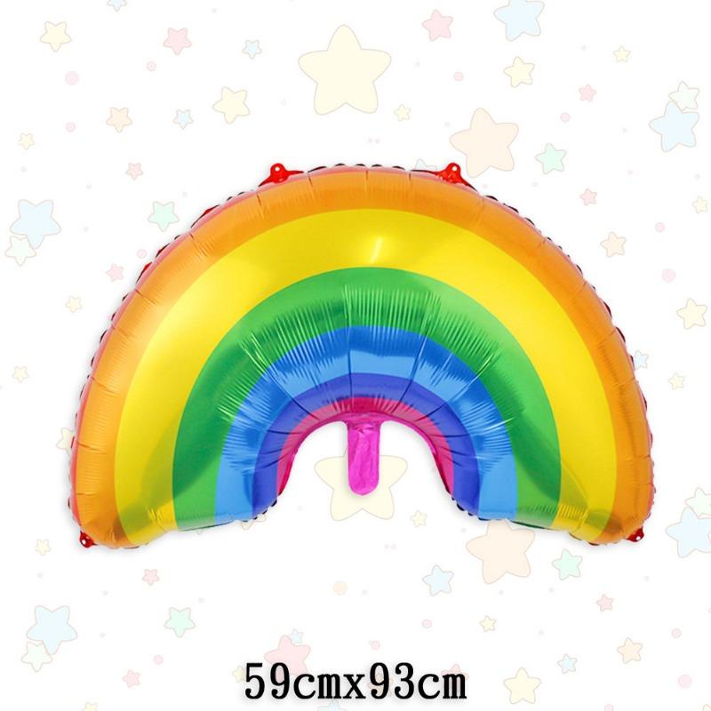 New Cartoon Rainbow Tassel Cloud Aluminum Film Balloons for Children's Day Birthday Party Decoration