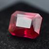Red Ruby Loose Gemstone 7.15 Ct Emerald Shape for Jewelry Making and Gem Collections