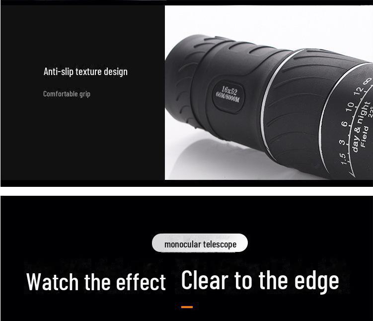 16X52 Dualfokus Hochleistungs-HD Low-Light Nachtsicht Fernglas zur Vogelbeobachtung