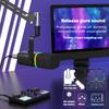 Professional Dynamic Microphone for Streaming Computer Recording Mic Noise Reduction with Pickup RGB Light High-Performance