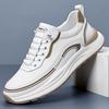 Sports Shoes Casual Men's Shoes Leather Surface Versatile Breathable Running Shoes Simple and Comfortable Sports Shoes Show Height