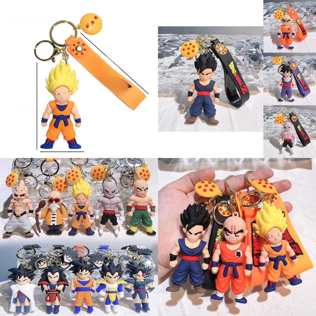 Uroczy breloczek Dragon Ball Anime Zawieszka do torby samochodowej Silikonowy Prezent Urodzinowy
