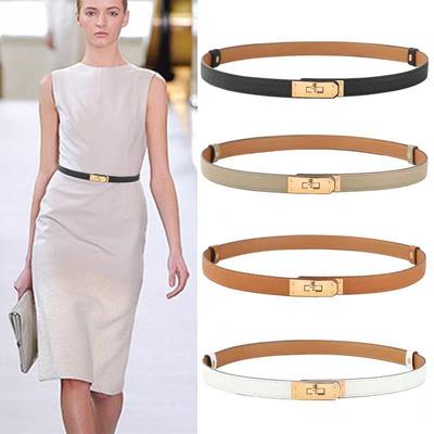Belt Women'S High-End Leather Belt Women'S Decorative Cowhide Waist Seal With Dress Coat
