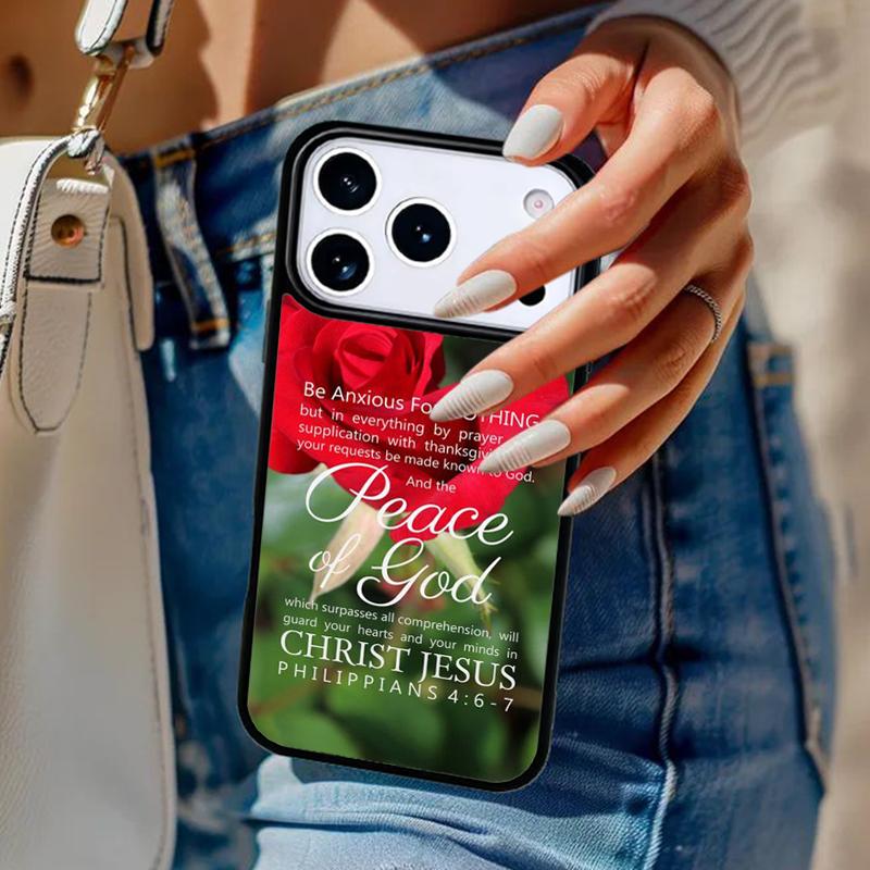 Bible Philippians Jesus Christ Phone Case For iPhone 17 Air 14 15 13 12 Max Cover For Apple 14 15 16 16e 11 Pro Max Plus Coque