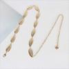 Boho Chic Dress Waist Chain Vintage Body Chain Versatile Metal Leaf Belt  Women's Fashion Accessory