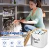 Laundry Pod Storage Container Wooden Laundry Bead Holder with Lid Dishwasher Tablet Storage Box Bathroom Laundry Pods Organizer