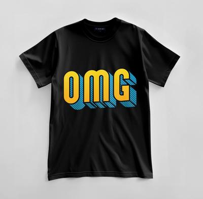 Custom OMG Graphic T-shirt Design Unisex Jersey Short Sleeve Tee