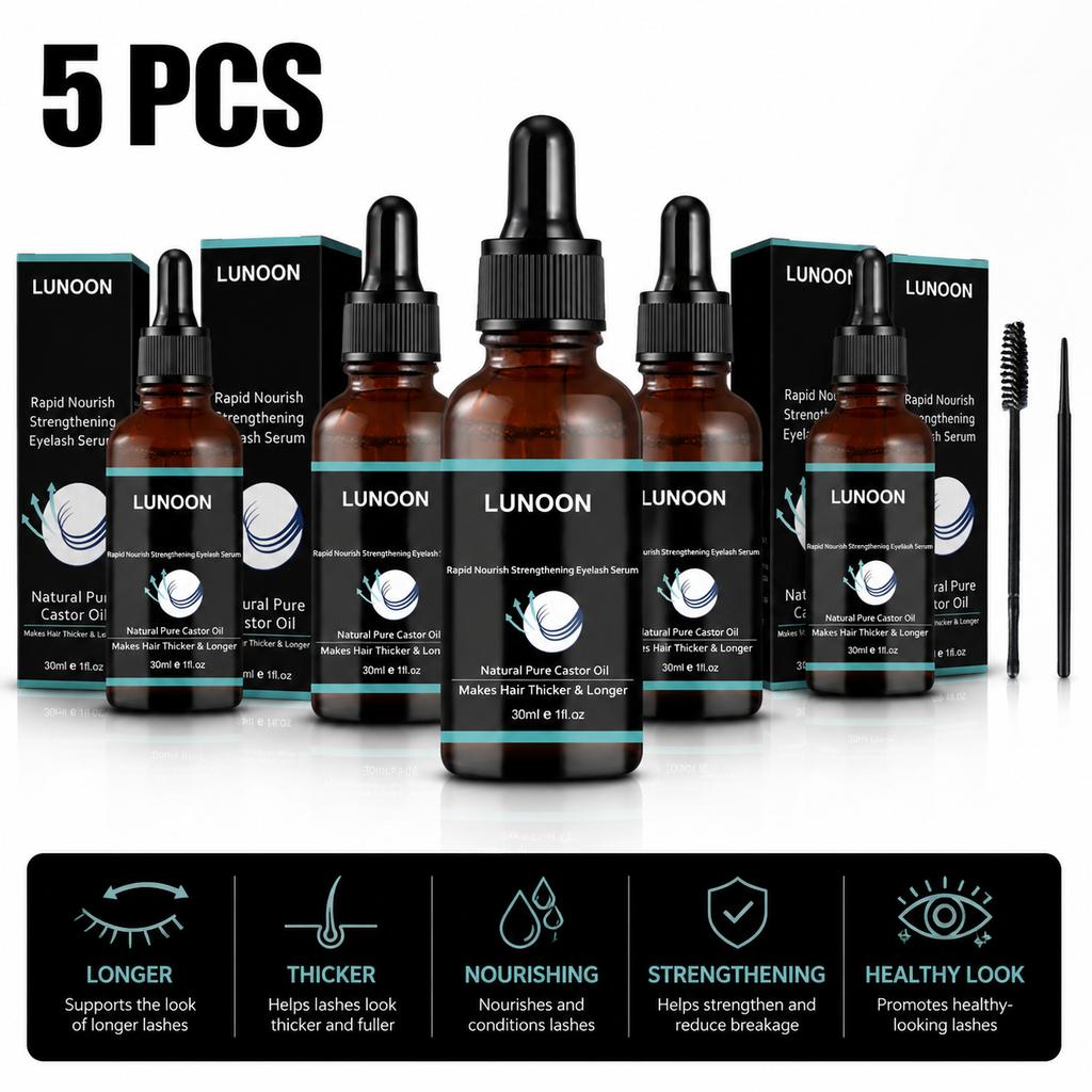 Nourishing Lash Serum – Biotin with Castor Oil and Peptide, Conditions Lashes, Prevents Breakage and Boosts Natural Lash Health