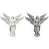 Guardian Angel Figurine 3D Printed Four-Winged Angel Statue for Home Office Bookshelf Desktop Decoration