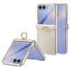 For Samsung Galaxy Z Flip7 5G Case with Tempered Glass Film Ring Holder Kickstand PC Phone Cover