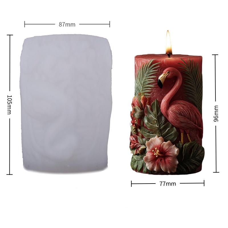 

Silicone Flamingo Mold Unique 3d Relief Candle Mold Flamingo Candle Mold Flexible For Gift For Friends Diy Candle Making