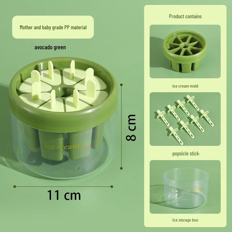Food-Grade Popsicle & Ice Cube Molds with Lids for Homemade Ice Creams