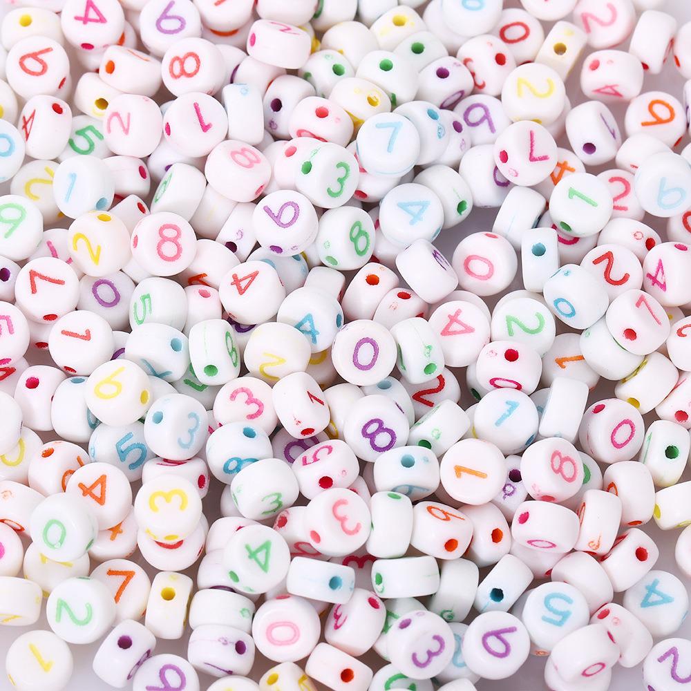 Acrylic Letter Beads for Kids' Jewelry Making – Educational DIY Beading Accessories