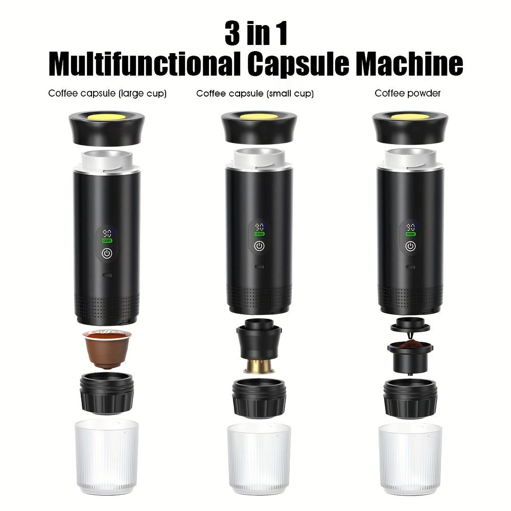 Macchina per Caffè Espresso Portatile Macchina per Caffè a Capsule Automatica Hot Cold Brew da Esterno Viaggio Mini Macchina per Caffè per Casa