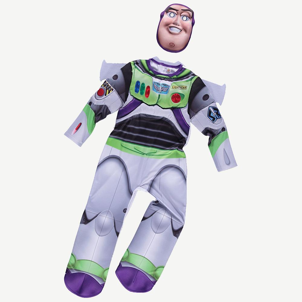 

Kids Anime Toy Story Buzz Lightyear Jumpsuit Mask Wings Cosplay Costume Boys Party Costume Halloween Costume XS