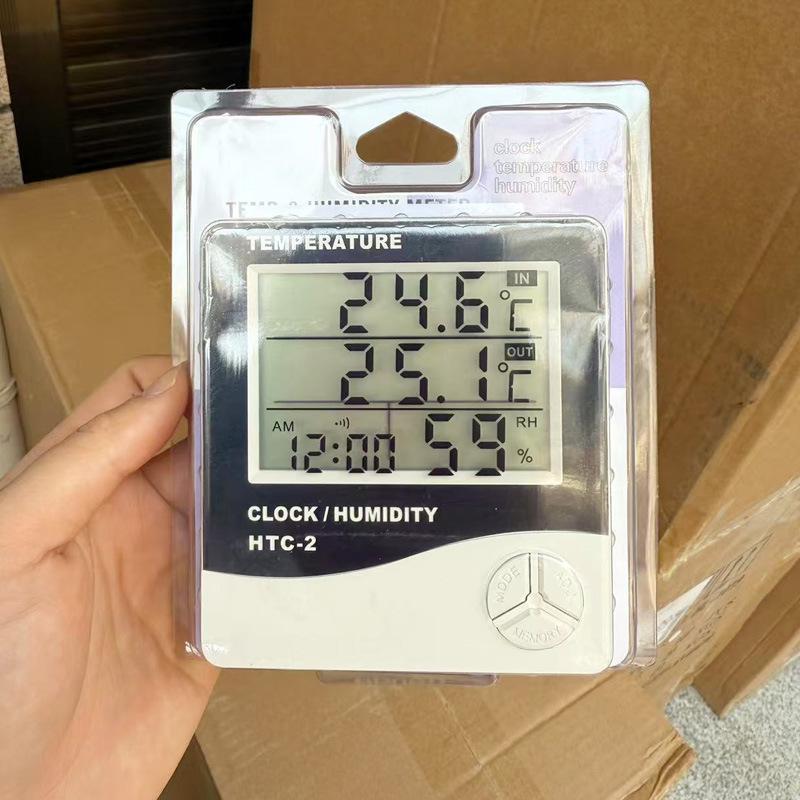 

HTC-2 Комнатный/Уличный Термогигрометр Будильник с Двойным Дисплеем Температуры и Датчиком