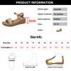 Fashion Fashion Rivet Decor Wedge Sandals for Women Summer Lightweight Non Slip Beach Shoes Woman Buckle Strap Platform Sandalias Mujer