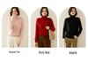 7-Gauge Double-Strand Ribbed Roll-Neck Women's Cashmere Sweater for Autumn/Winter