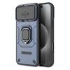 For iPhone 17 Pro Max Case PC + TPU Kickstand Phone Protector with Lens Cover