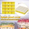 4 Pcs Silicone Freezer Molds Easy Meal Prep Container with Lids Multi-purpose Food Freezer Trays Release Ice Cube Mold for Soups
