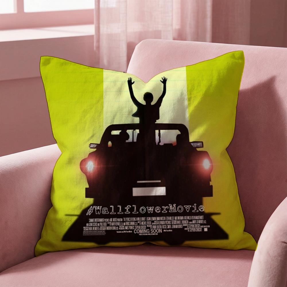 TV Being A Wallflower Cushion Cover Multi-Scene Pillow Cover for Home & Car - Reversible, Soft & Durable for Daily Use