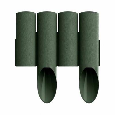 Zahradní obrubník - ICH-ZAPFE.DE - 2,3m x 25,5cm - Zelený - Plastový