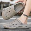 Men's Summer Slippers 2024 Luxury Casual Platform Barefoot Shoes For Men Comfortable Soft Beach Outdoor Trekking Garden Sandals