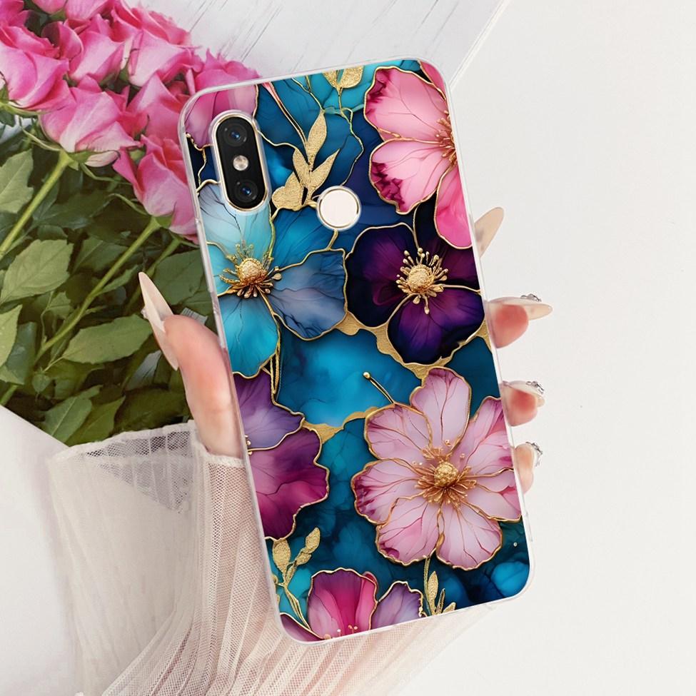 Transparent For Xiaomi Mi 8 Case Cover Luxury Fashion Butterfly Funny Cute Painted Casing M1803E1A