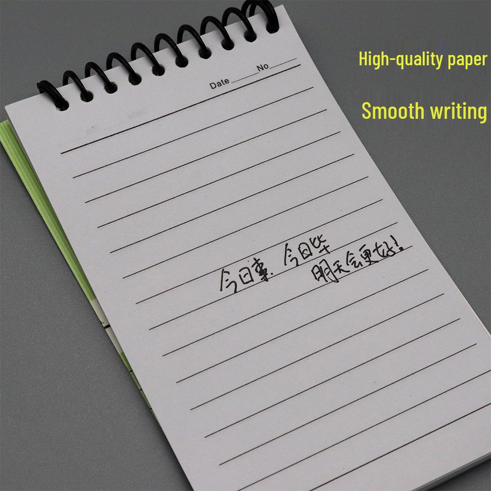 Portable A7 Spiral Notebook: Softcover for Notes, Drafts, Exercises & Meetings