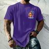Men's Retro Hawaiian Texture Print Short Sleeve T Shirt Loose Fit Casual Summer Daily Wear Top Soft Fabric Breathable Design