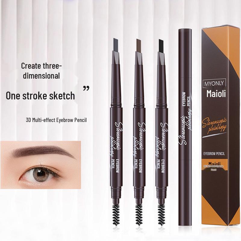 

Автоматический вращающийся карандаш для бровей Maiolee с двумя стержнями - Водостойкий, Потостойкий, Стойкий, Не размазывается 5# Dark Coffee [Sealed, No Box]