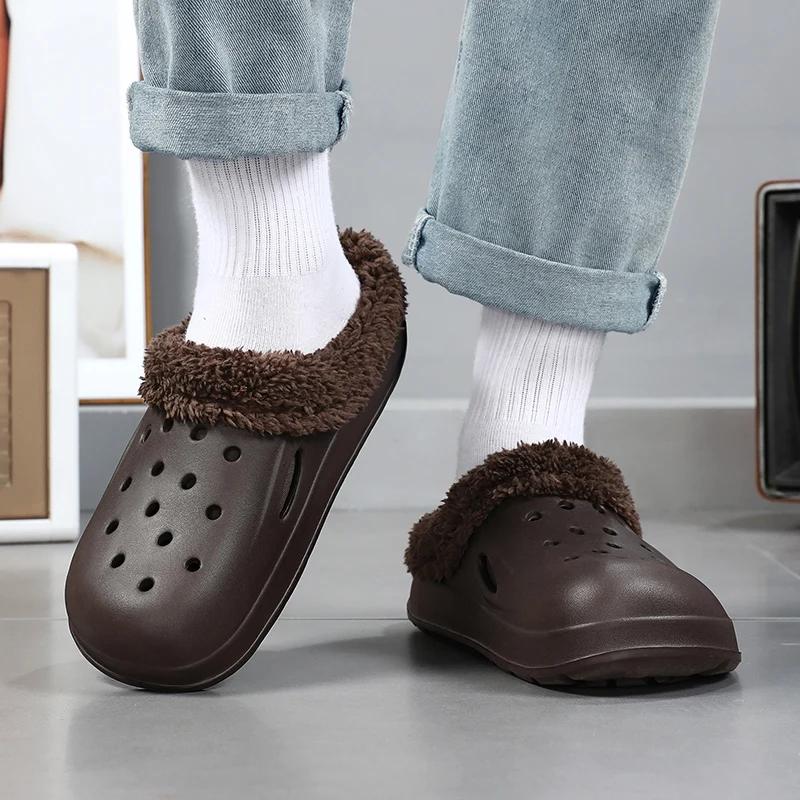 Mode Herenslippers Toegevoegd Katoen Schoenen voor Heren Slippers Zacht en Comfortabel Antislip Ventilerend Slijtvast Plateauschoenen Unisex