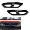Black Rear Exhaust Muffler Tail Pipe Cover Trim For 2016-19 VW Passat Variant B8