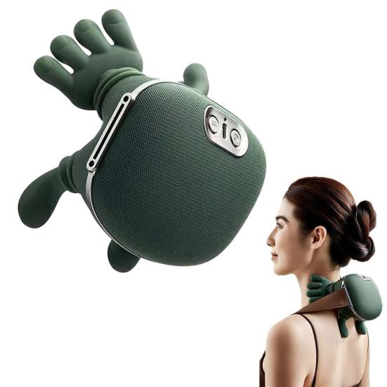 Neck Massager with Heat Deep Tissue Massage Shoulder Cervical Neck Back Pain Relief Cordless Electric Shiatsu