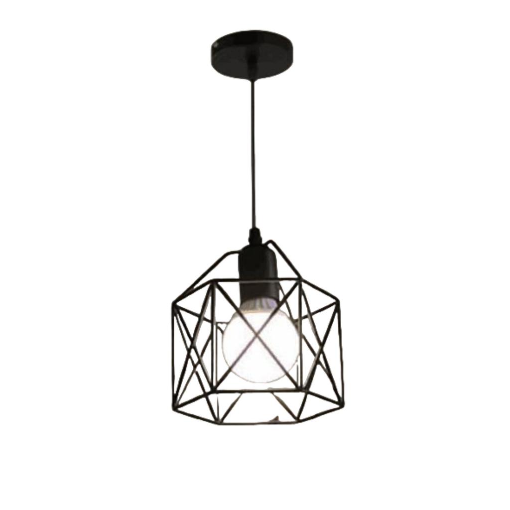 1/3 Heads Minimalist Black Pendant Ceiling Light Industry Hanging Lampshade Bedroom Kitchen Living Room Balcony Decor Lighting