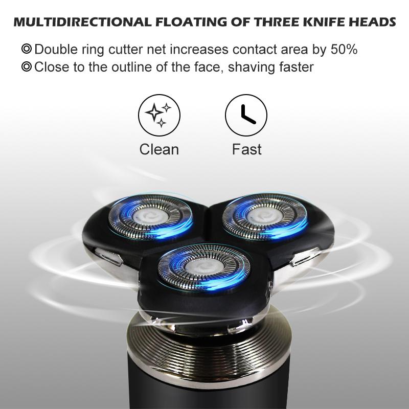 Shaver Enchen BlackStone 4D Electric Shaver Men Washable Type-C USB Rechargeable Shaving Beard Machine