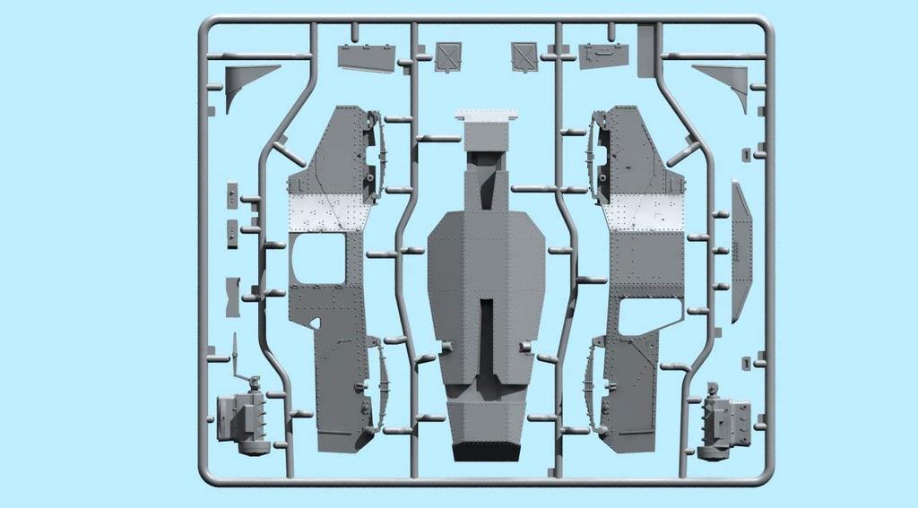 ICM French Panhard Armored Vehicle with Armored Vehicle Crew Plastic Model 35381 1/35 AMD-35 (178)