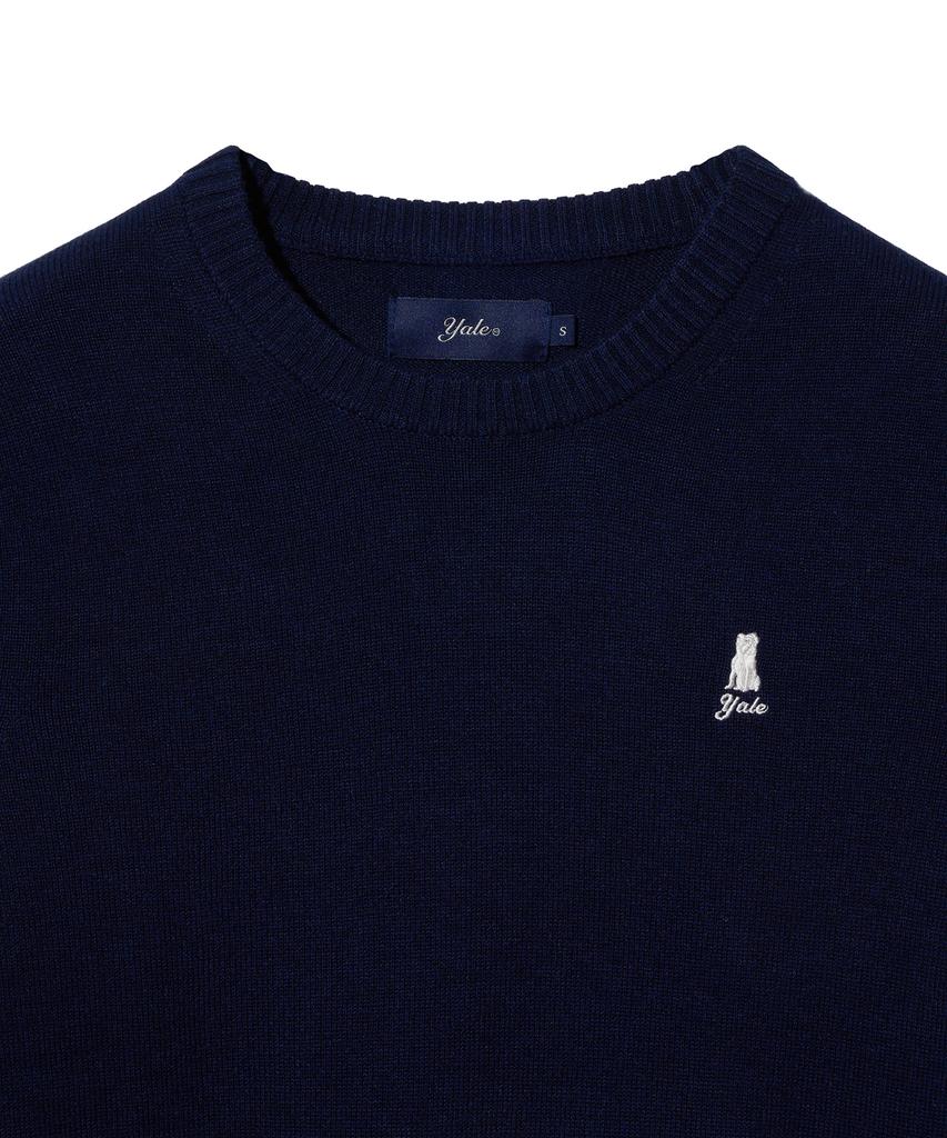 YALE Women'S Comfort Wool Round Knit_Navy