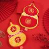 Festive Quick Drying Hand Towel Soft Absorbent Coral Fleece Hand Wipes Blessing Gourd Shaped Cleaning Cloth Spring Festival