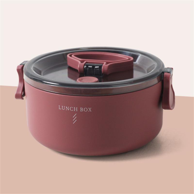 

Ланч-бокс синий, двойной, удобный для переноски, герметичный, пригодный для использования в микроволновой печи, портативный ланч-бокс +ps, высокая вместимость, красный