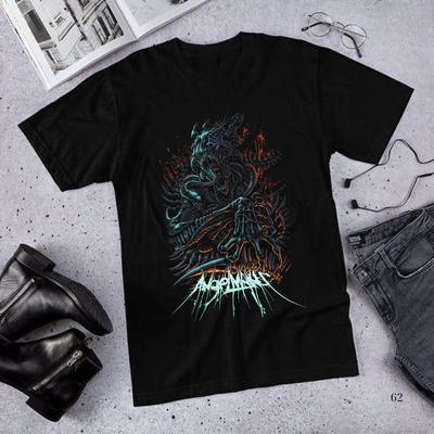 AngelMaker Band Tričko Černé Bavlna Krátký Rukáv Grafické Tričko Unisex S-5XL Unisex Tričko