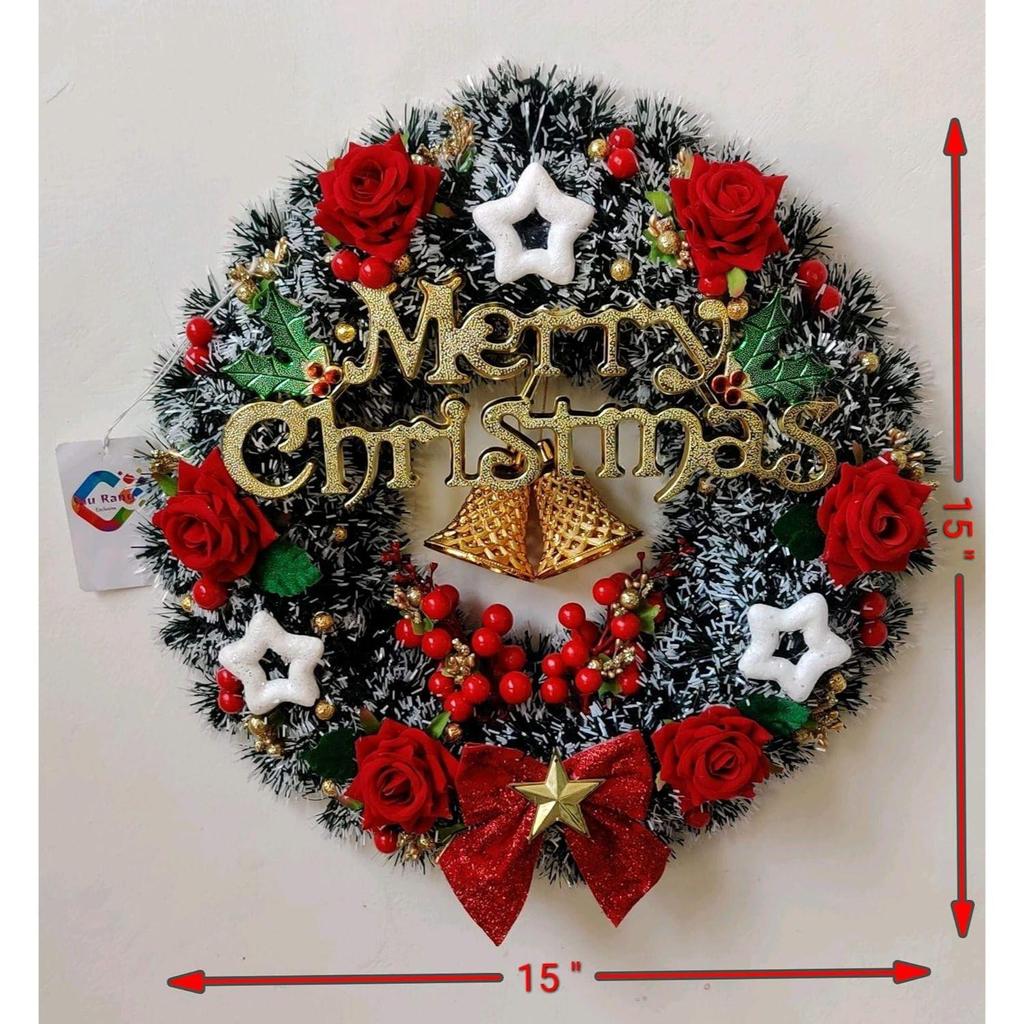 Designer Christmas Wreath for Front Door/Wall Hanging/Decoration for Xmas Party/Christmas Decorations for Home/Gifts/Wreath