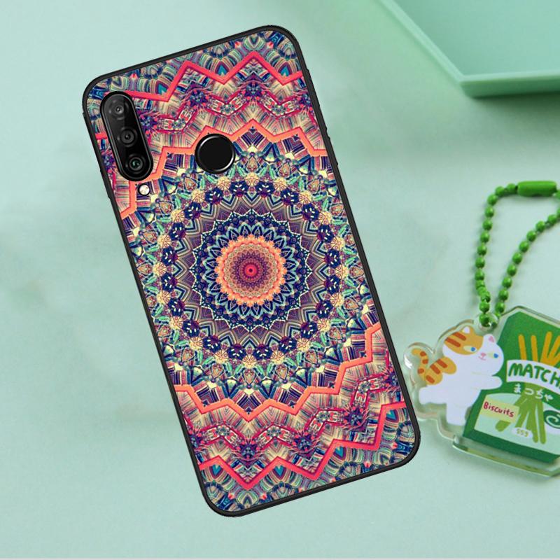 Floral Flower Mandala Design For Huawei Nova 12s 12i 11i 7i 8i 9 10 SE Y91 Y90 Y60 Y70 Y72 Y61 P60 Pro P30 P40 Lite Case