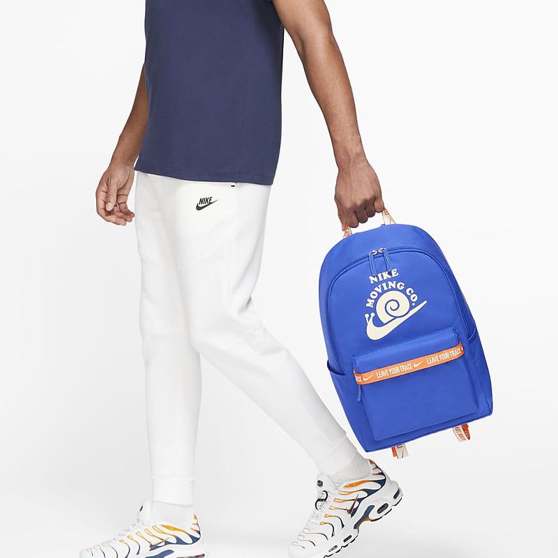 Nike Zaino Regular Unisex Heritage in Poliestere Blu DV6070-405