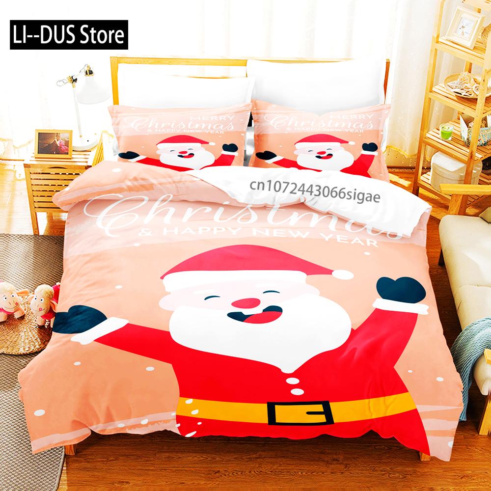 

3-Piece Christmas Snowflake Pattern Duvet Cover Set - Soft, Breathable Winter Theme - Perfect For Bedroom And Guest Room Decor EU single(135x200cm)