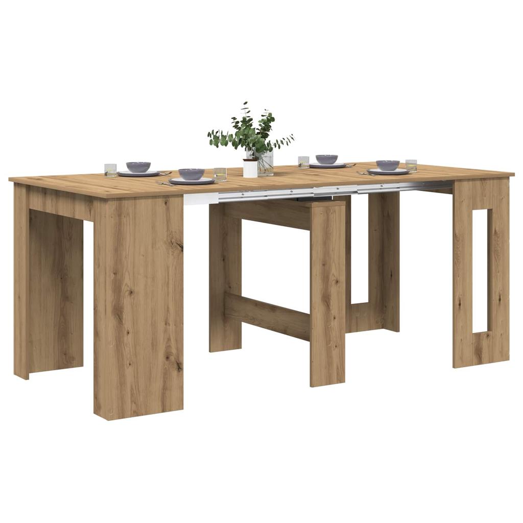 Dining Table 180 x 85 x 75 cm Wood Based Material Artisan Oak