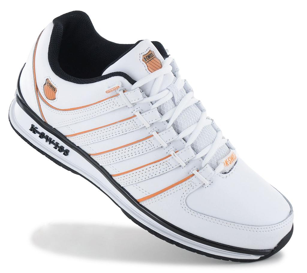 K-Swiss RINZLER Leather - Herren Sneakers Schuhe Weiß 01235-185-M ORIGINAL