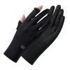 Sun Protection Gloves for Women Summer Coolness Outdoor Sun Protection Thin  Breathable  Anti Slip  Sports Cycling Ice Silk Finger Exposed Gloves
