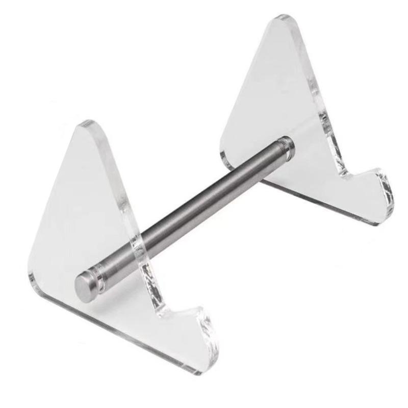 Clear Acrylic Tiers Keyboards Holder Detachable Modern Design Sturdy Platinums Iron Base For Workspaces Organization